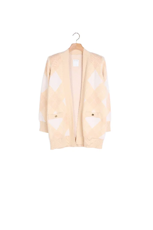 floral print women cardigan for a feminine touchCardi coat à motifs jacquard