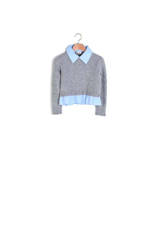 sequin embellished women cardigan for special occasionsPull court trompe-l'œil
