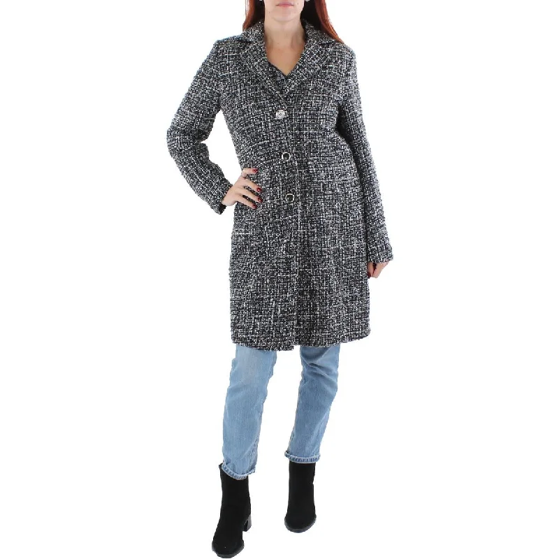 Women's waterproof parka coats with multiple pockets for practicalityLaundry by Shelli Segal Womens Tweed Metallic Walker Coat Women's waterproof parka coats with multiple pockets for practicalityLaundry by Shelli Segal Womens Tweed Metallic Walker Coat