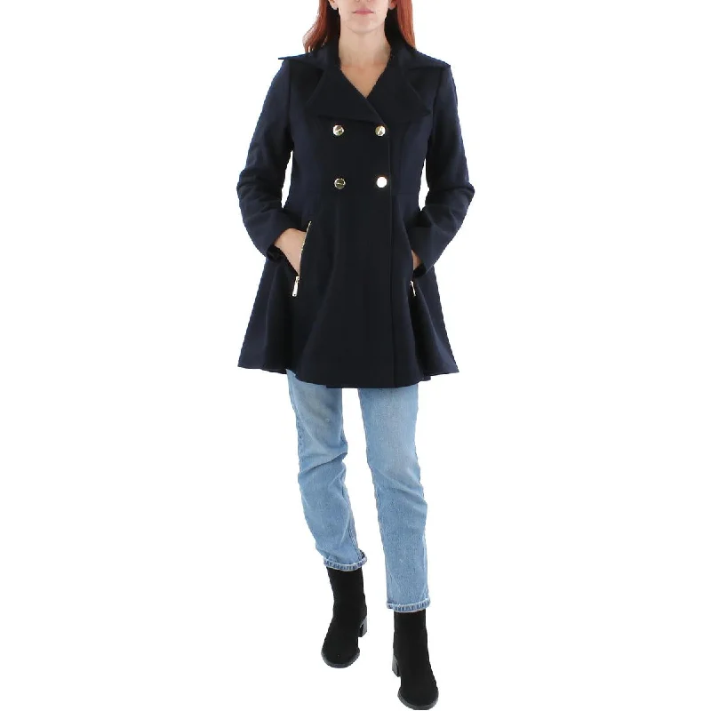 Women's longline double - breasted camel coats for a sophisticated lookLaundry by Shelli Segal Womens Wool Blend Lightweight Pea Coat Women's longline double - breasted camel coats for a sophisticated lookLaundry by Shelli Segal Womens Wool Blend Lightweight Pea Coat