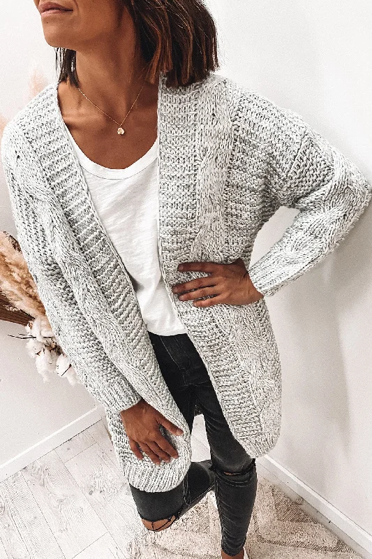 maternity women cardigan for expecting momsLilli Knit Cardigan Grey