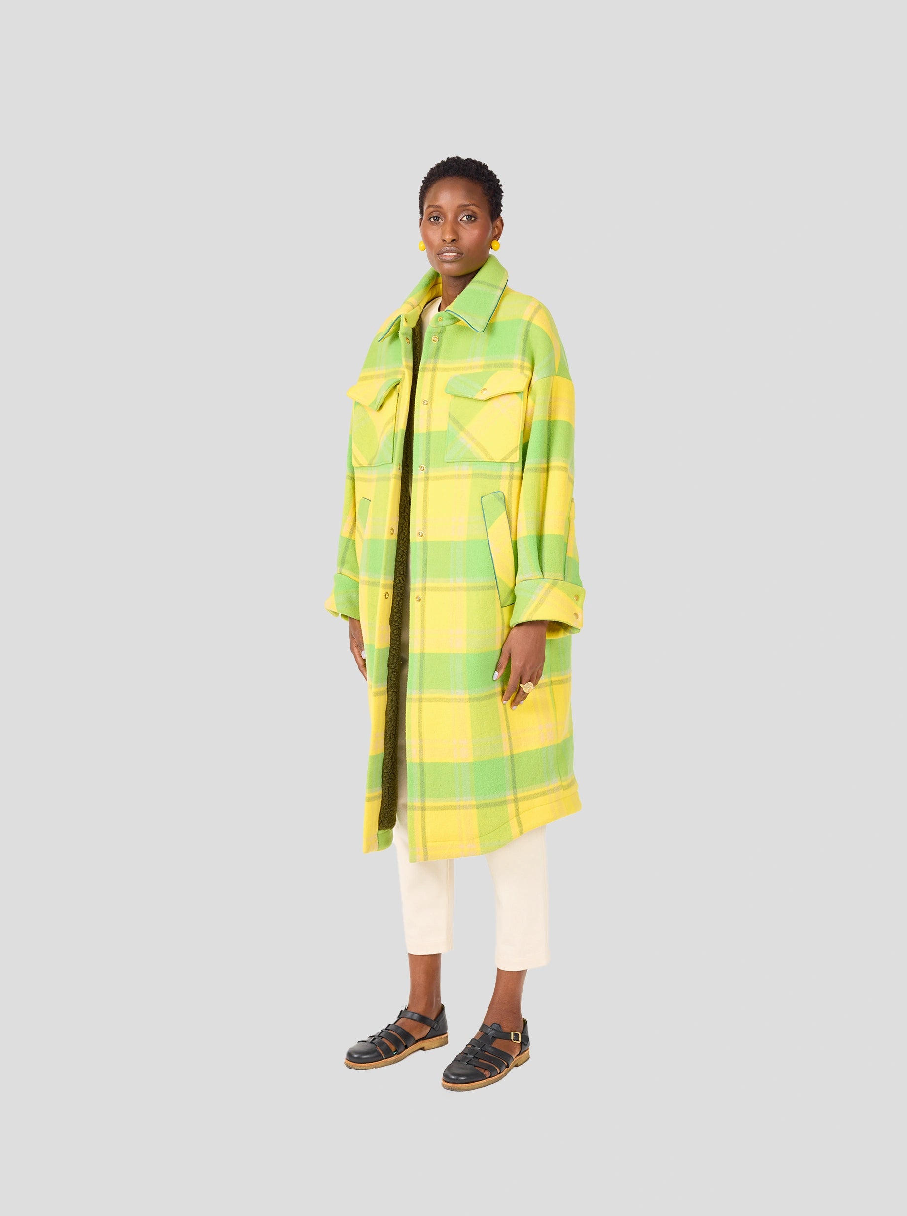 Shearling - lined women's leather coats for ultimate warmth and luxuryMarines coat in District Lemonade Shearling - lined women's leather coats for ultimate warmth and luxuryMarines coat in District Lemonade