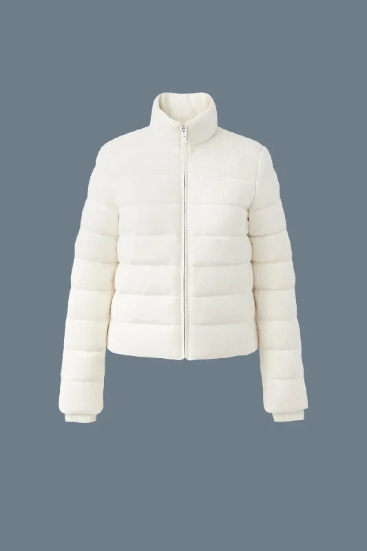 Long women's mac coats in a lightweight fabric for spring showersMELIA