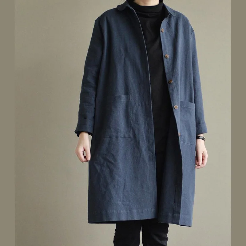 Petite women's wool blend coats with a tailored fit for a flattering silhouetteNew blue linen Coat Loose fitting Winter coat 2017 trench coat cotton Petite women's wool blend coats with a tailored fit for a flattering silhouetteNew blue linen Coat Loose fitting Winter coat 2017 trench coat cotton