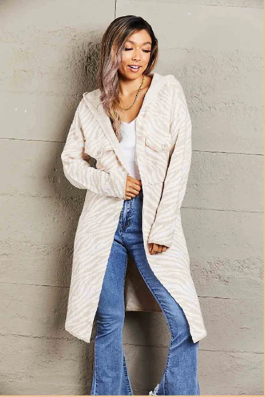 cable knit women cardigan with intricate patternsPrinted Open Front Hooded Longline Cardigan cable knit women cardigan with intricate patternsPrinted Open Front Hooded Longline Cardigan