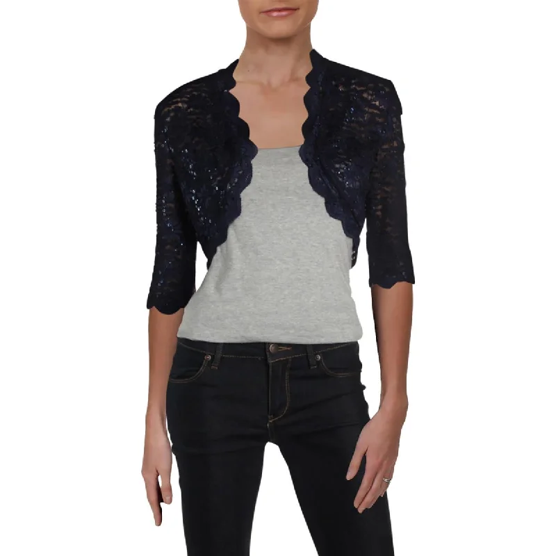 R&M Richards Womens Lace Crop Bolero