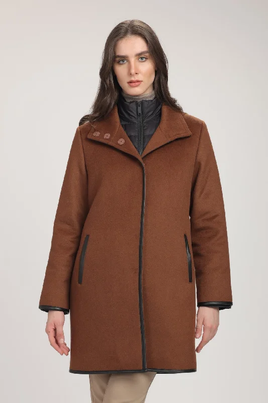 Plus size women's wool blend coats for a warm and stylish winterRYSA