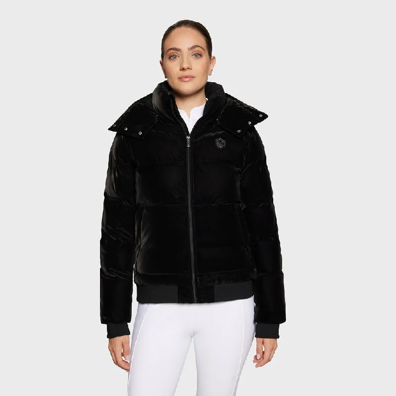 Women's faux fur coats in bright colors for a bold fashion statementSamshield Ladies Puffer Bomber Billivelour Black Women's faux fur coats in bright colors for a bold fashion statementSamshield Ladies Puffer Bomber Billivelour Black