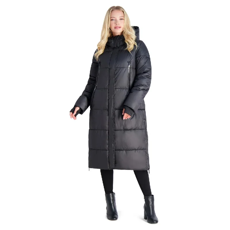 Women's cropped leather coats with silver studs for an edgy lookSteve Madden Women's Long Quilted Winter Maxi Puffer Coat Women's cropped leather coats with silver studs for an edgy lookSteve Madden Women's Long Quilted Winter Maxi Puffer Coat