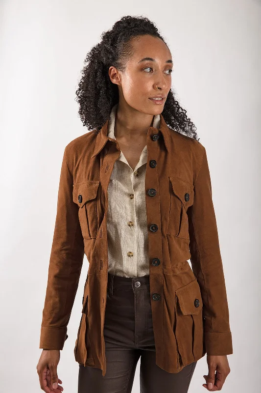Oversized women's wool coats in a monochromatic look for a trendy outfitSuede Tracker Jacket in Tan Oversized women's wool coats in a monochromatic look for a trendy outfitSuede Tracker Jacket in Tan