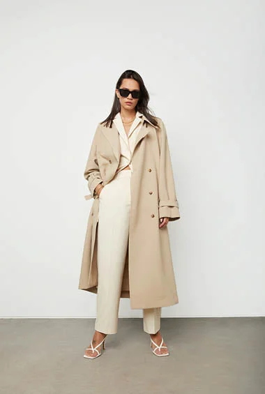 lightweight women cardigan for spring and fallOVERSIZED TRENCH COAT