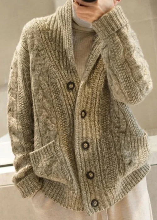 Women's knee - length wool blend coats with a fur collar for added warmthUnique Light Camel Button Pockets Patchwork Wool Knit Coats Fall Women's knee - length wool blend coats with a fur collar for added warmthUnique Light Camel Button Pockets Patchwork Wool Knit Coats Fall