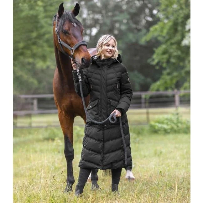Women's faux fur coats in bright colors for a bold fashion statementELT Ladies Long Riding Coat Saphira Black Women's faux fur coats in bright colors for a bold fashion statementELT Ladies Long Riding Coat Saphira Black