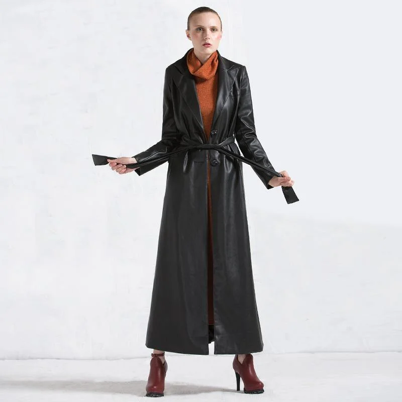 Petite women's wool blend coats with a tailored fit for a flattering silhouettewinter fashion women leather coats black tie waist PU trench coat parka Petite women's wool blend coats with a tailored fit for a flattering silhouettewinter fashion women leather coats black tie waist PU trench coat parka