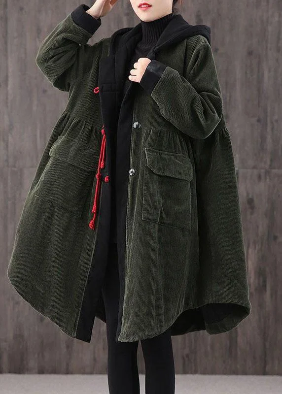 Belted women's cashmere coats in soft pastels for a luxurious feelWomen Tea Green hooded Button Pockets Patchwork Winter Cotton Parka Long sleeve Coat Belted women's cashmere coats in soft pastels for a luxurious feelWomen Tea Green hooded Button Pockets Patchwork Winter Cotton Parka Long sleeve Coat