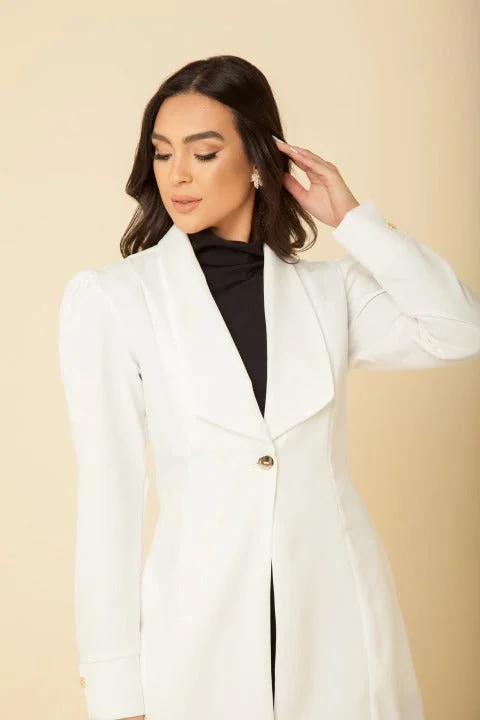 Women's Lab Coat Sleeve Anne Off White