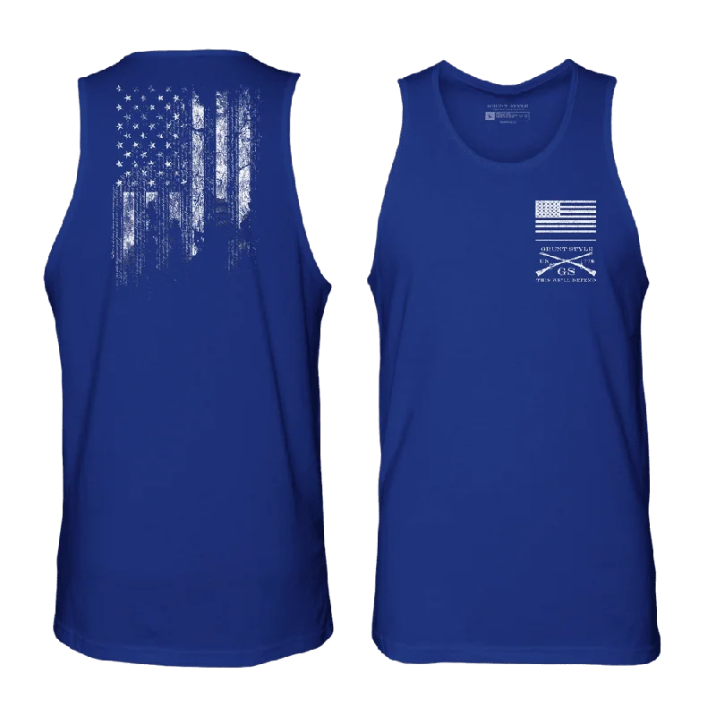 1776 Flag Tank - Royal