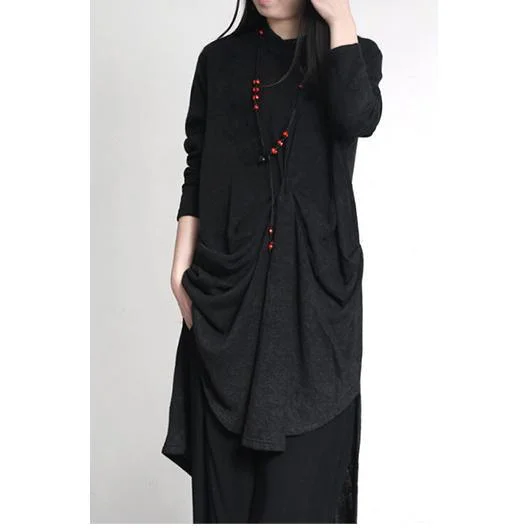 Mock Neck Women's Angora Blend Sweater Dresses in Solid Colors2017 fashion black sweater dresses baggy loose asymmetric casual pullover knit dress Mock Neck Women's Angora Blend Sweater Dresses in Solid Colors2017 fashion black sweater dresses baggy loose asymmetric casual pullover knit dress
