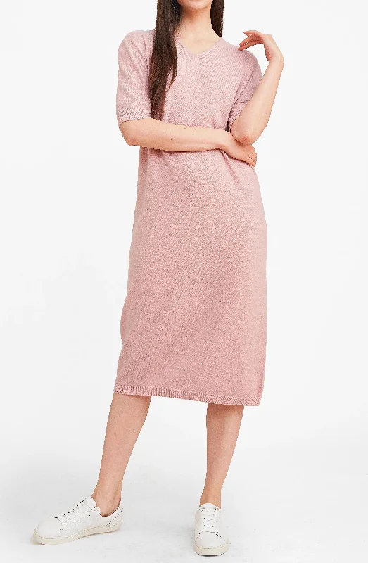 Button - Down Women's Shetland Wool Sweaters in Traditional Patterns3D Printed Cashmere Dress - Pink Button - Down Women's Shetland Wool Sweaters in Traditional Patterns3D Printed Cashmere Dress - Pink