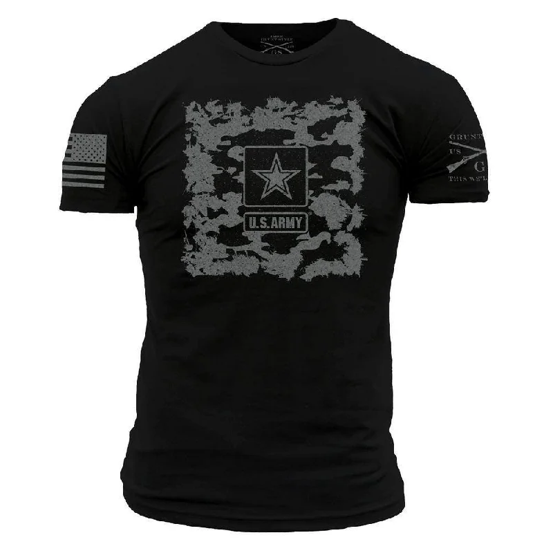 Floral Print Women T Shirt for a Feminine TouchArmy - Men's Stealth Camo Tee - Black Floral Print Women T Shirt for a Feminine TouchArmy - Men's Stealth Camo Tee - Black