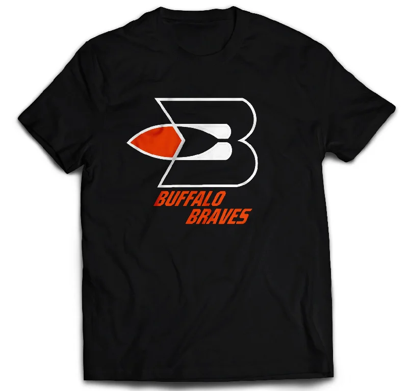 Moisture - Wicking Women T Shirt for Active LifestylesBuffalo Braves - BLACK - Adult T Moisture - Wicking Women T Shirt for Active LifestylesBuffalo Braves - BLACK - Adult T