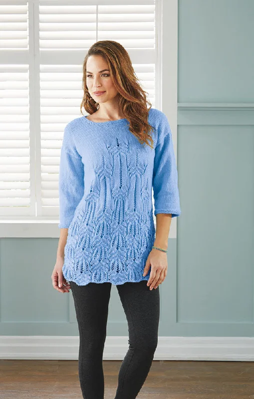 Button - Down Women's Shetland Wool Sweaters in Traditional PatternsButterfly Lace Tunic Button - Down Women's Shetland Wool Sweaters in Traditional PatternsButterfly Lace Tunic