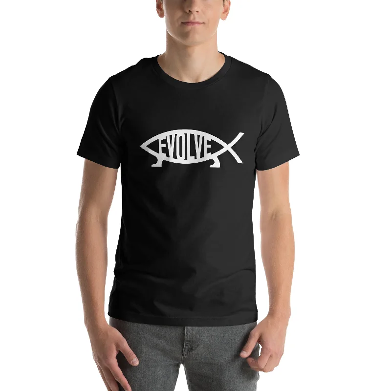 Ringer T Shirt Women with Retro - Inspired StripesDarwin - Evolve - Basic T-Shirt