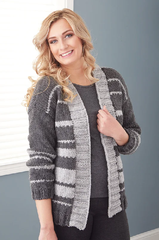 Plus Size Women's Oversized Chunky Knit SweatersEasy Knit Jacket
