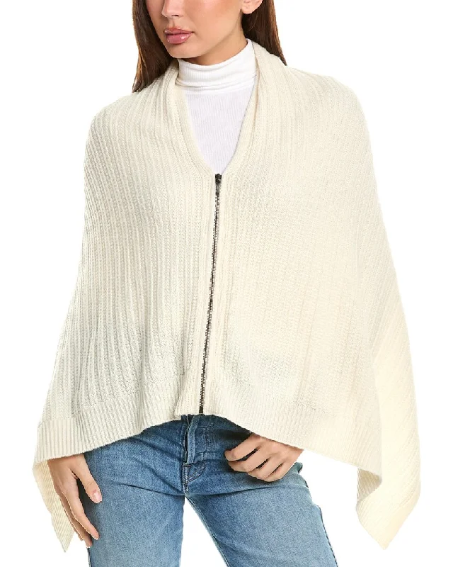 Bell - Sleeve Women's Mohair - Wool Blend SweatersForte Cashmere Wool & Cashmere-Blend Poncho Bell - Sleeve Women's Mohair - Wool Blend SweatersForte Cashmere Wool & Cashmere-Blend Poncho