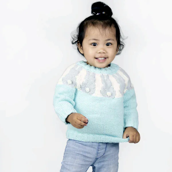 Free Bernat Bunny Yoke Knit Sweater Pattern