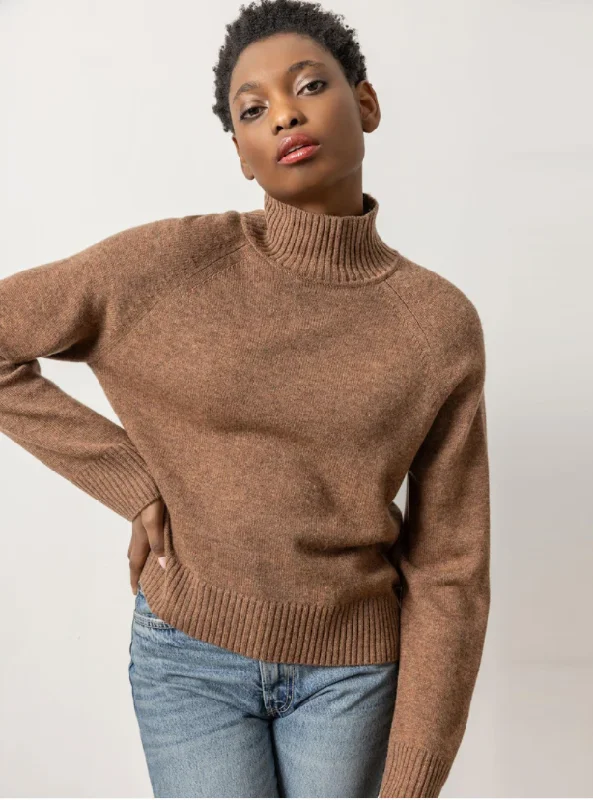 Full Sleeve Turtleneck Sweater Acorn