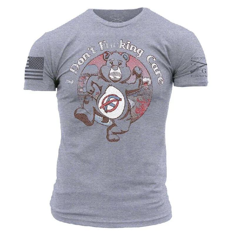 Crop Top Women T Shirt to Pair with High - Waisted BottomsI Don't F*cking Care T-Shirt - Heather Grey Crop Top Women T Shirt to Pair with High - Waisted BottomsI Don't F*cking Care T-Shirt - Heather Grey