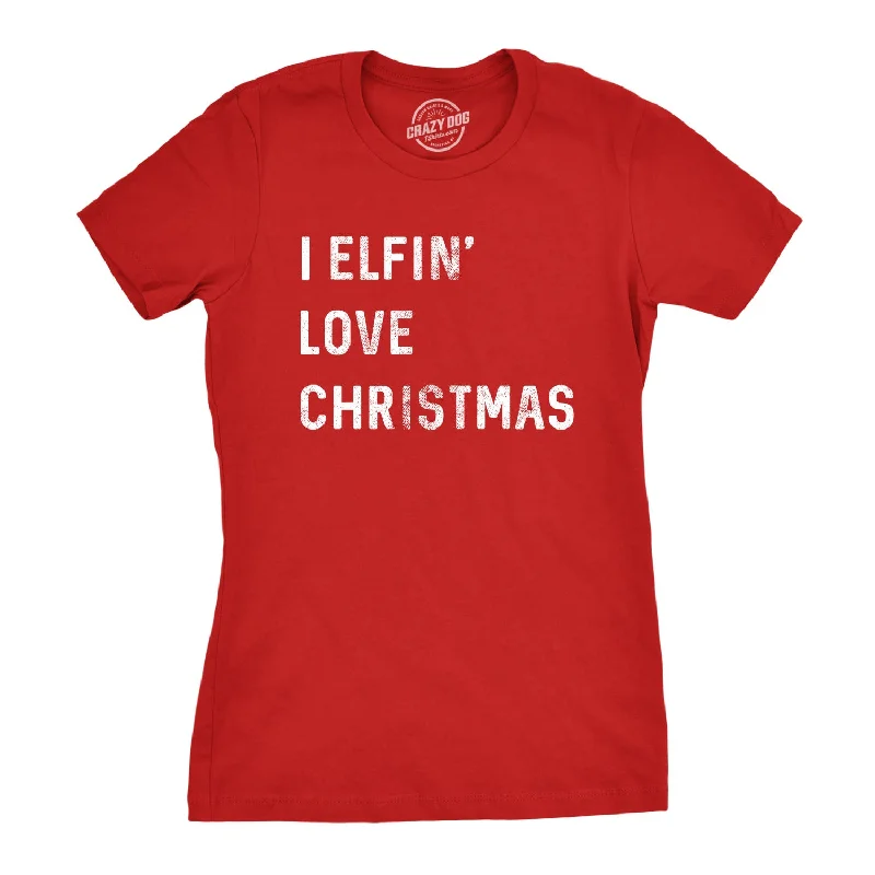 Sheer Women T Shirt for a Stylish and Alluring LookI Elfin Love Christmas Women's T Shirt Sheer Women T Shirt for a Stylish and Alluring LookI Elfin Love Christmas Women's T Shirt