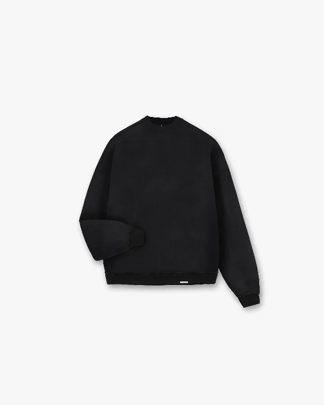 Plus Size Women's Embroidered Sweaters in Ethnic StylesInitial Oversized Sweater - Black Plus Size Women's Embroidered Sweaters in Ethnic StylesInitial Oversized Sweater - Black