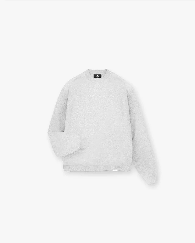 Plus Size Women's Belted Cable Knit SweatersInitial Oversized Sweater - Ice Grey Marl Plus Size Women's Belted Cable Knit SweatersInitial Oversized Sweater - Ice Grey Marl