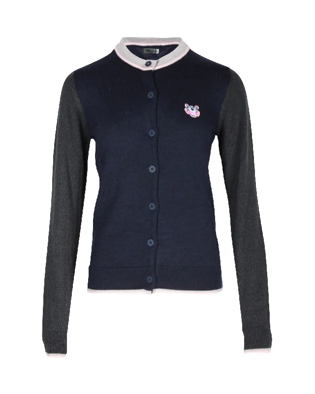 Short Sleeve Women's Cashmere Sweater Dresses in Pastel HuesKenzo Tiger Patch Cardigan in Navy Blue Wool Short Sleeve Women's Cashmere Sweater Dresses in Pastel HuesKenzo Tiger Patch Cardigan in Navy Blue Wool