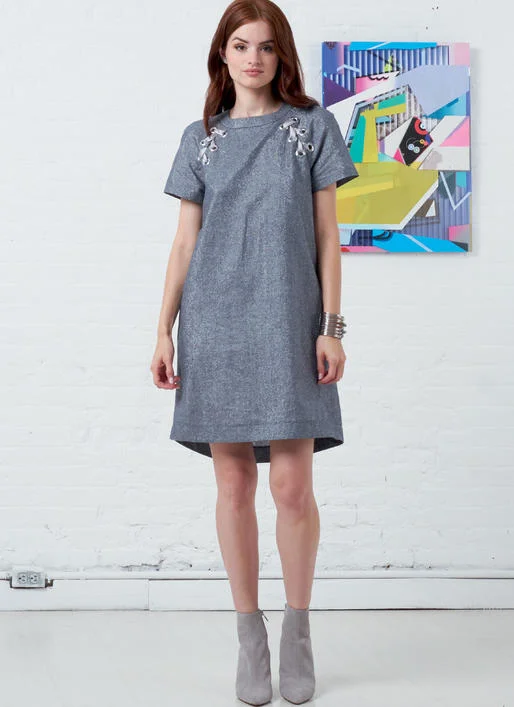 Belted Women's Cotton Blend Sweater Dresses for a Casual LookMcCalls Dresses M7862