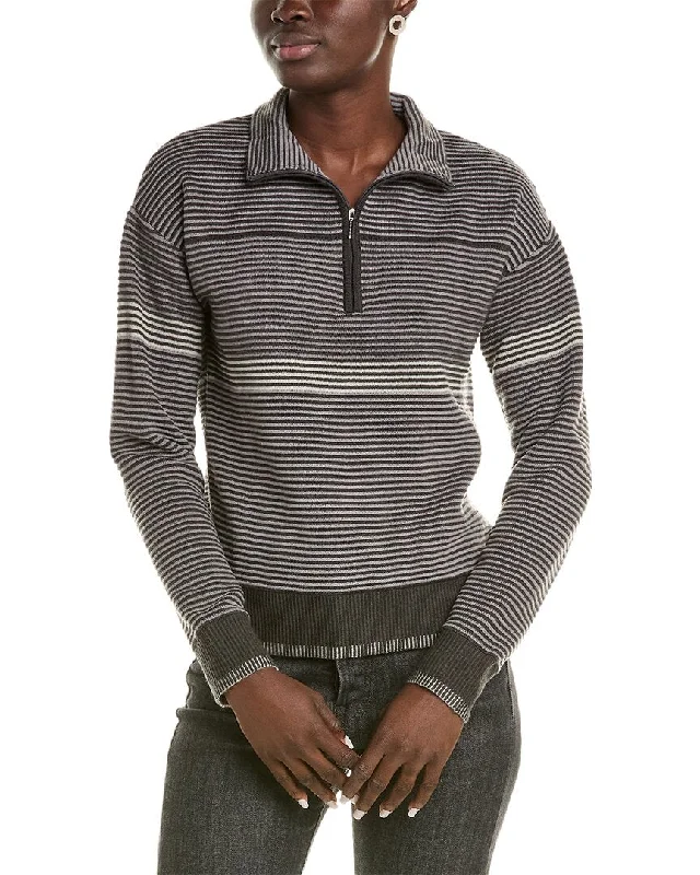 Sleeveless Women's Silk - Trimmed Sweaters for SummerMeister x Fera Bonnie Wool-Blend 1/2-Zip Sweater Sleeveless Women's Silk - Trimmed Sweaters for SummerMeister x Fera Bonnie Wool-Blend 1/2-Zip Sweater
