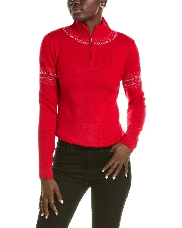 Split - Hem Women's Linen Blend Sweaters for SpringMeister x Fera Hannah Wool-Blend 1/4-Zip Sweater Split - Hem Women's Linen Blend Sweaters for SpringMeister x Fera Hannah Wool-Blend 1/4-Zip Sweater