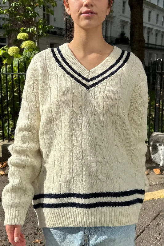Split - Hem Women's Linen Blend Sweaters for SpringNikki Trimming Sweater
