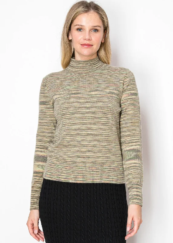 Mock Neck Women's Angora Blend Sweater Dresses in Solid ColorsOlive Striped Mock Turtleneck Sweater Mock Neck Women's Angora Blend Sweater Dresses in Solid ColorsOlive Striped Mock Turtleneck Sweater