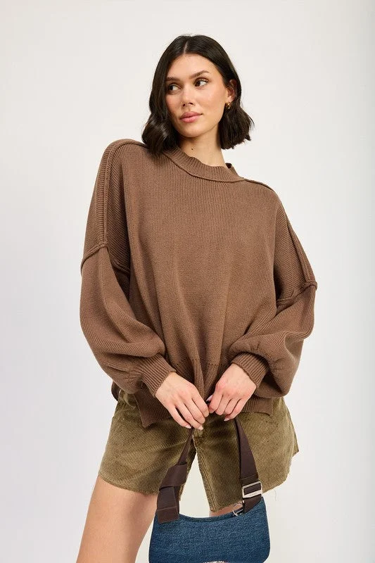 Plus Size Women's Oversized Chunky Knit SweatersFor Now Sweater