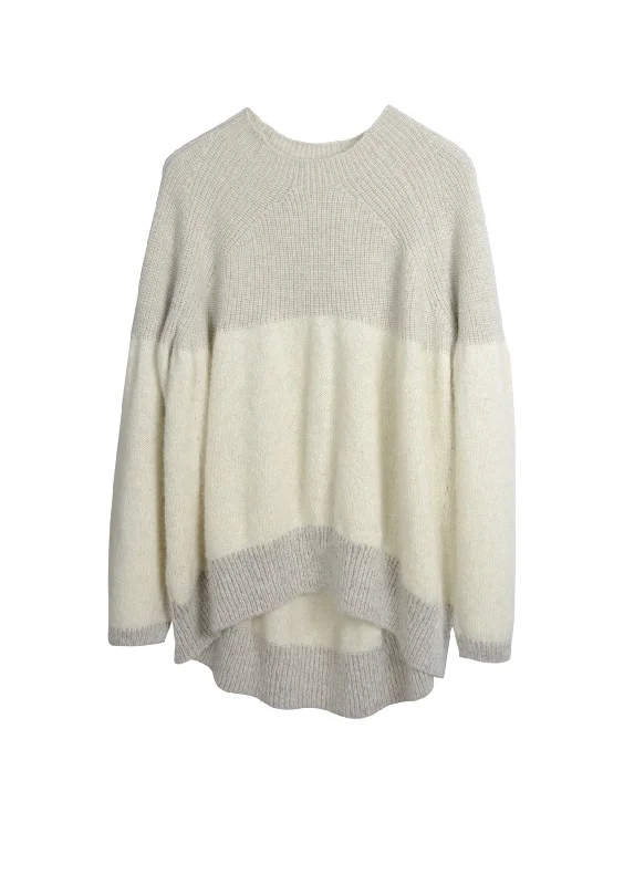 Plus Size Women's Belted Cable Knit SweatersPULL AMPLE WOOL /ALPACA