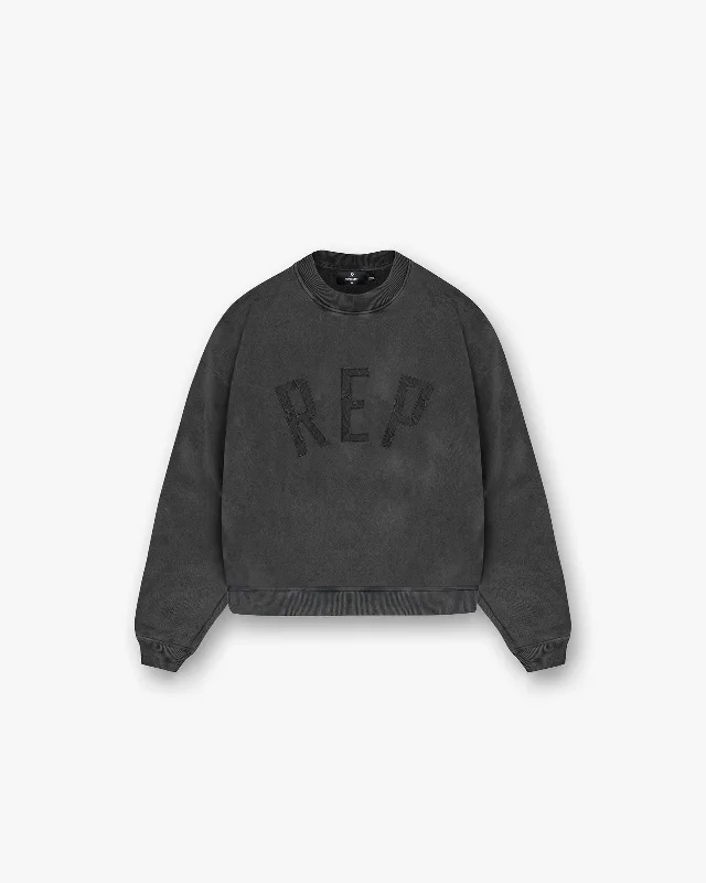 Plus Size Women's Embroidered Sweaters in Ethnic StylesRep Applique Sweater - Vintage Black Plus Size Women's Embroidered Sweaters in Ethnic StylesRep Applique Sweater - Vintage Black