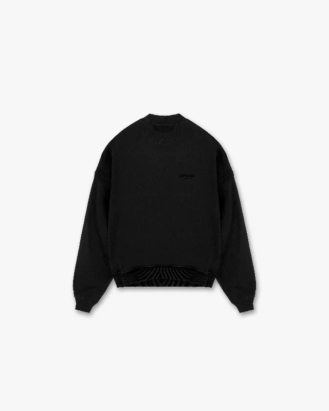Button - Down Women's Shetland Wool Sweaters in Traditional PatternsRepresent Owners Club Flocked Sweater - Black Button - Down Women's Shetland Wool Sweaters in Traditional PatternsRepresent Owners Club Flocked Sweater - Black