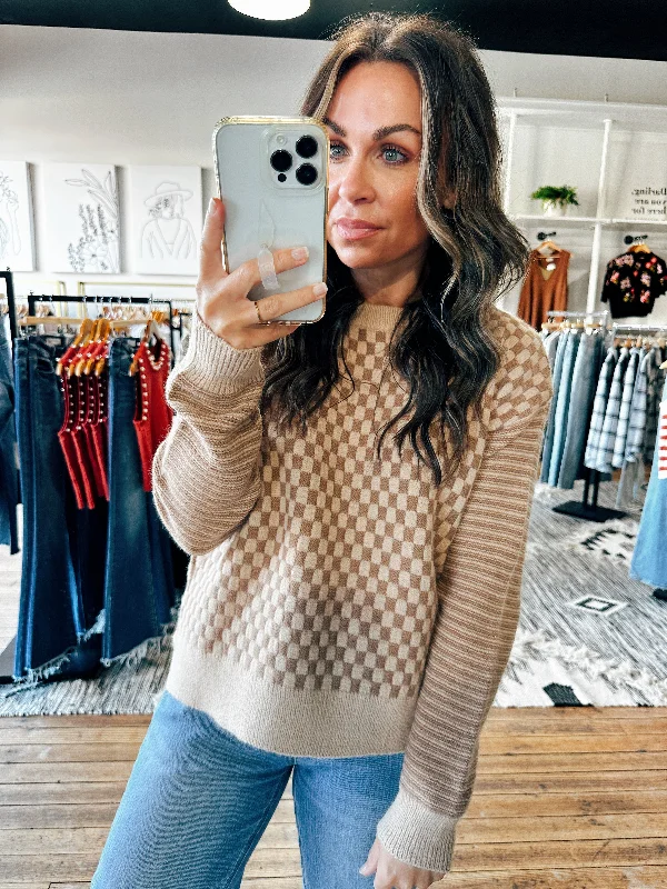 Sadie Checkered Sweater