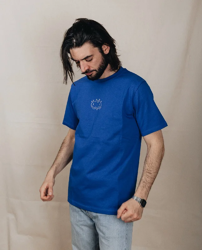 Ringer T Shirt Women with Retro - Inspired StripesSame Tee Blue
