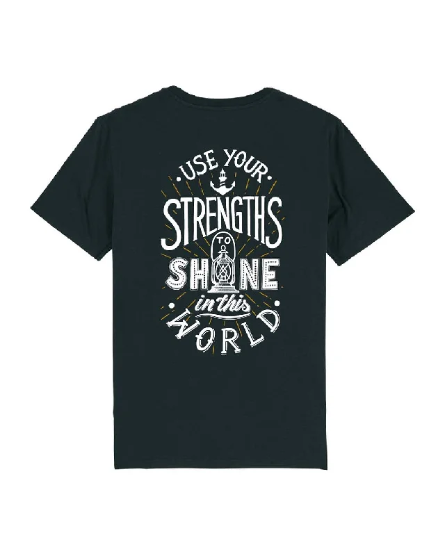 Pocketed Women T Shirt for Added FunctionalityShine T-Shirt - Black