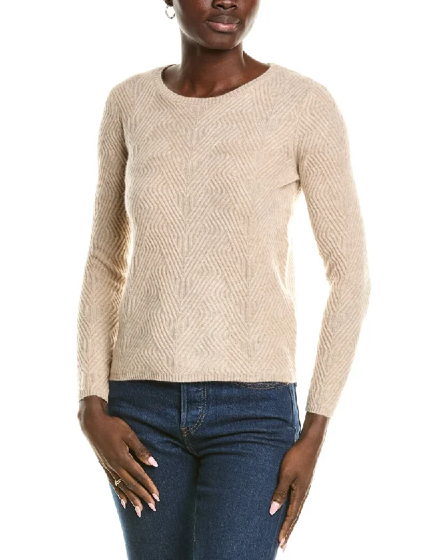 Tie - Front Women's Lambswool Sweaters in Pastel Huessofiacashmere Trellis Cable Cashmere Sweater Tie - Front Women's Lambswool Sweaters in Pastel Huessofiacashmere Trellis Cable Cashmere Sweater