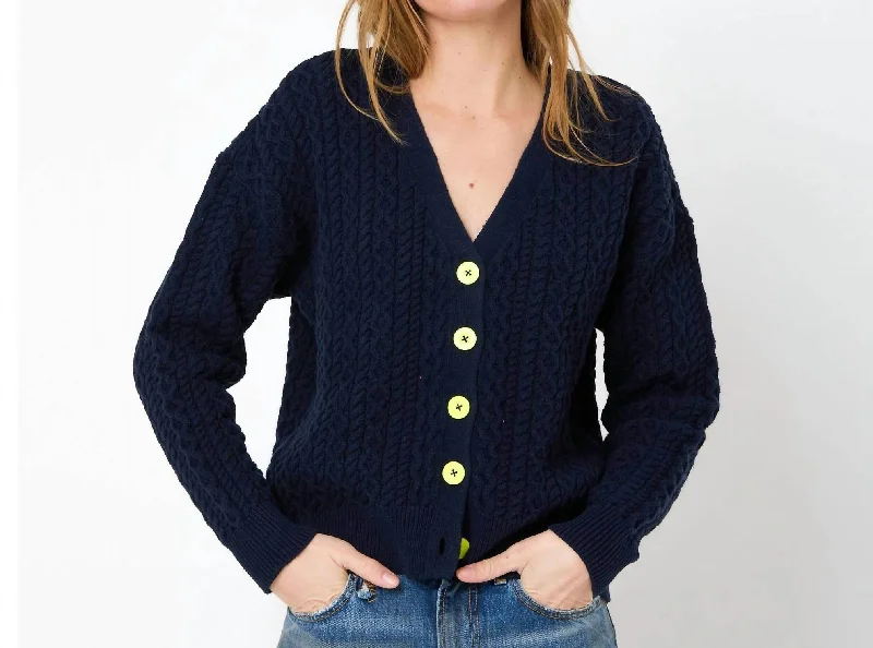 Suzanne Just Add Love Cardigan In Indigo